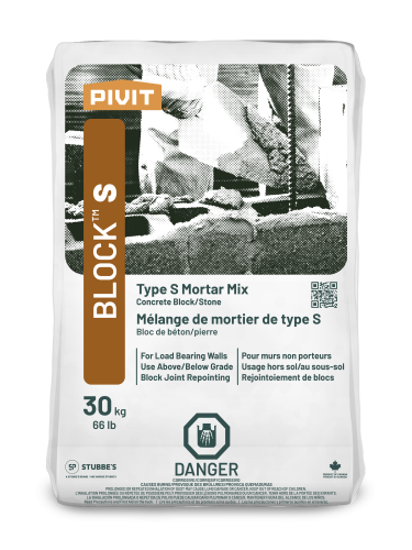 Pivit Block S Mortar Mix (Type S) 30Kg